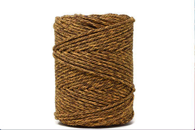 DUAL COTTON ROPE ZERO WASTE 3 MM - 3 PLY - CITRUS + CHOCOLATE COLOR