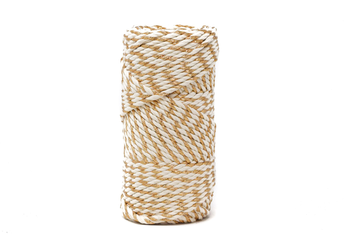HOLLY JOLLY ROPE 3 MM - 3 PLY - ANTIQUE GOLD