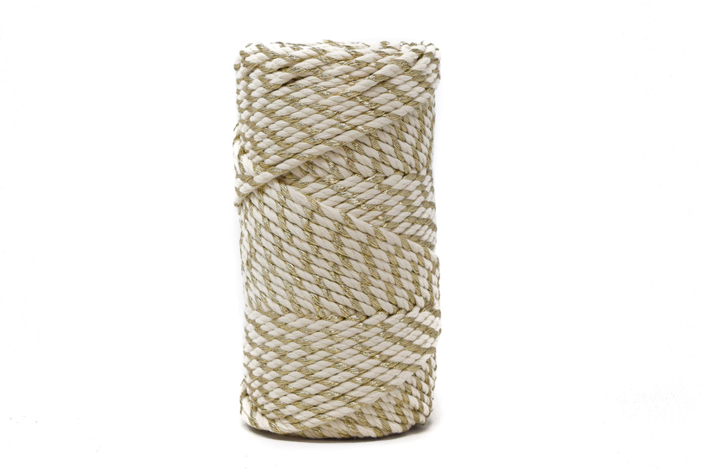 HOLLY JOLLY ROPE 3 MM - 3 PLY - GOLDEN