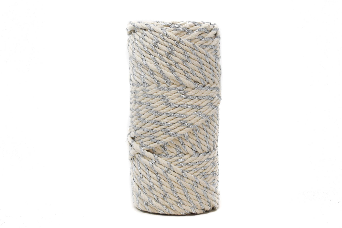 HOLLY JOLLY ROPE 3 MM - 3 PLY - SILVER