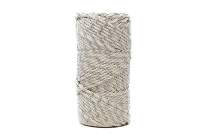 HOLLY JOLLY ROPE 3 MM - 3 PLY - SILVER