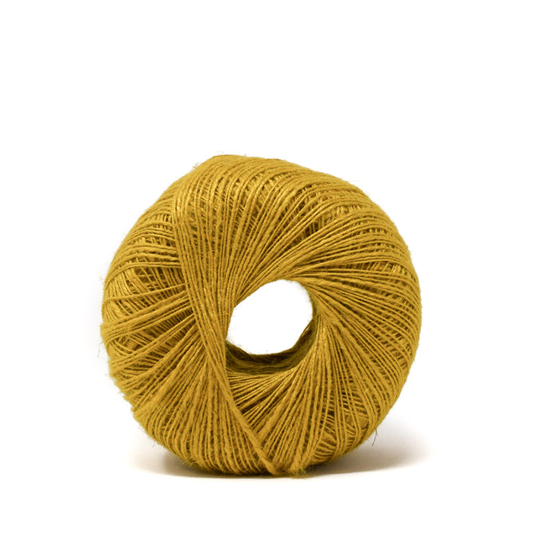 LINEN FLAMÉ - 1 STRAND - MUSTARD COLOR