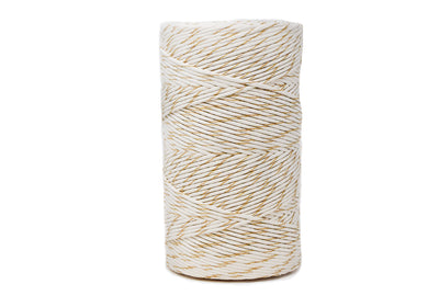 SOFT COTTON CORD ZERO WASTE 4 MM - 1 SINGLE STRAND - NATURAL GOLDEN COLOR
