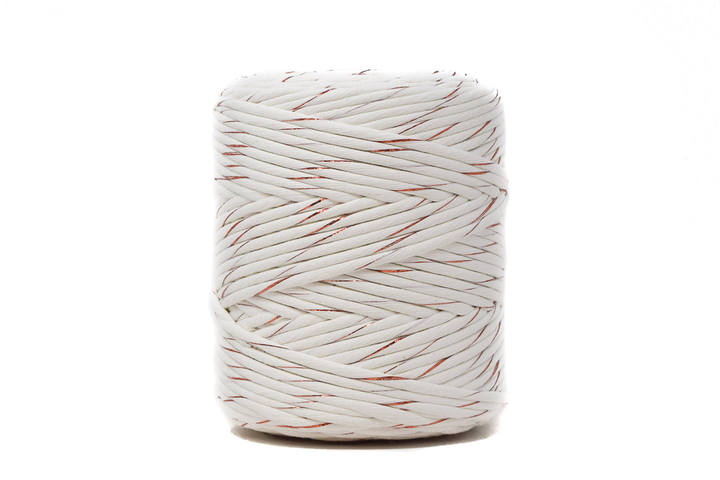 METALLIC COTTON CORD ZERO WASTE 4 MM - 1 SINGLE STRAND - COPPER