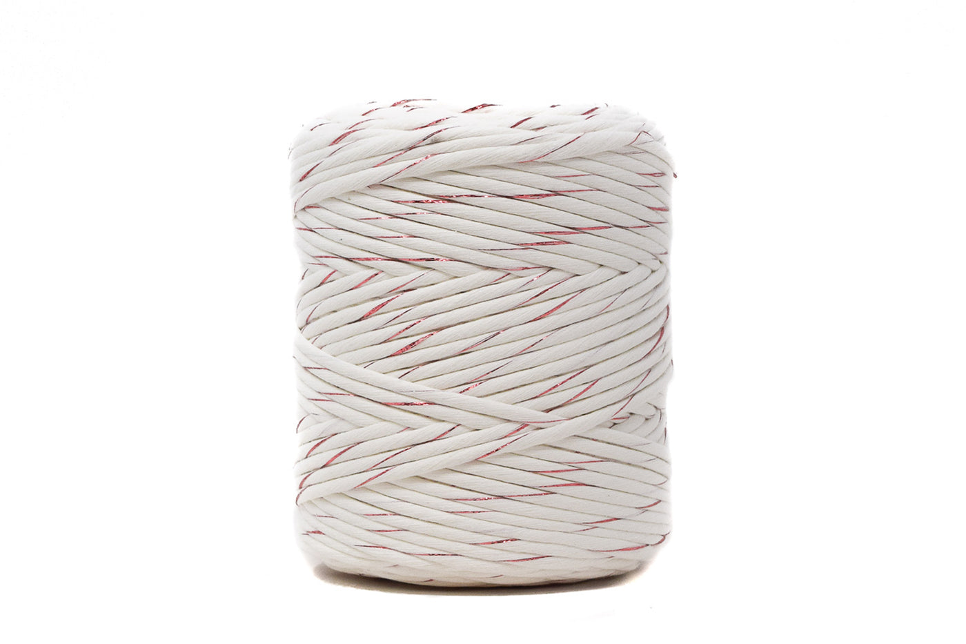 METALLIC COTTON CORD ZERO WASTE 4 MM - 1 SINGLE STRAND - ROSÉ