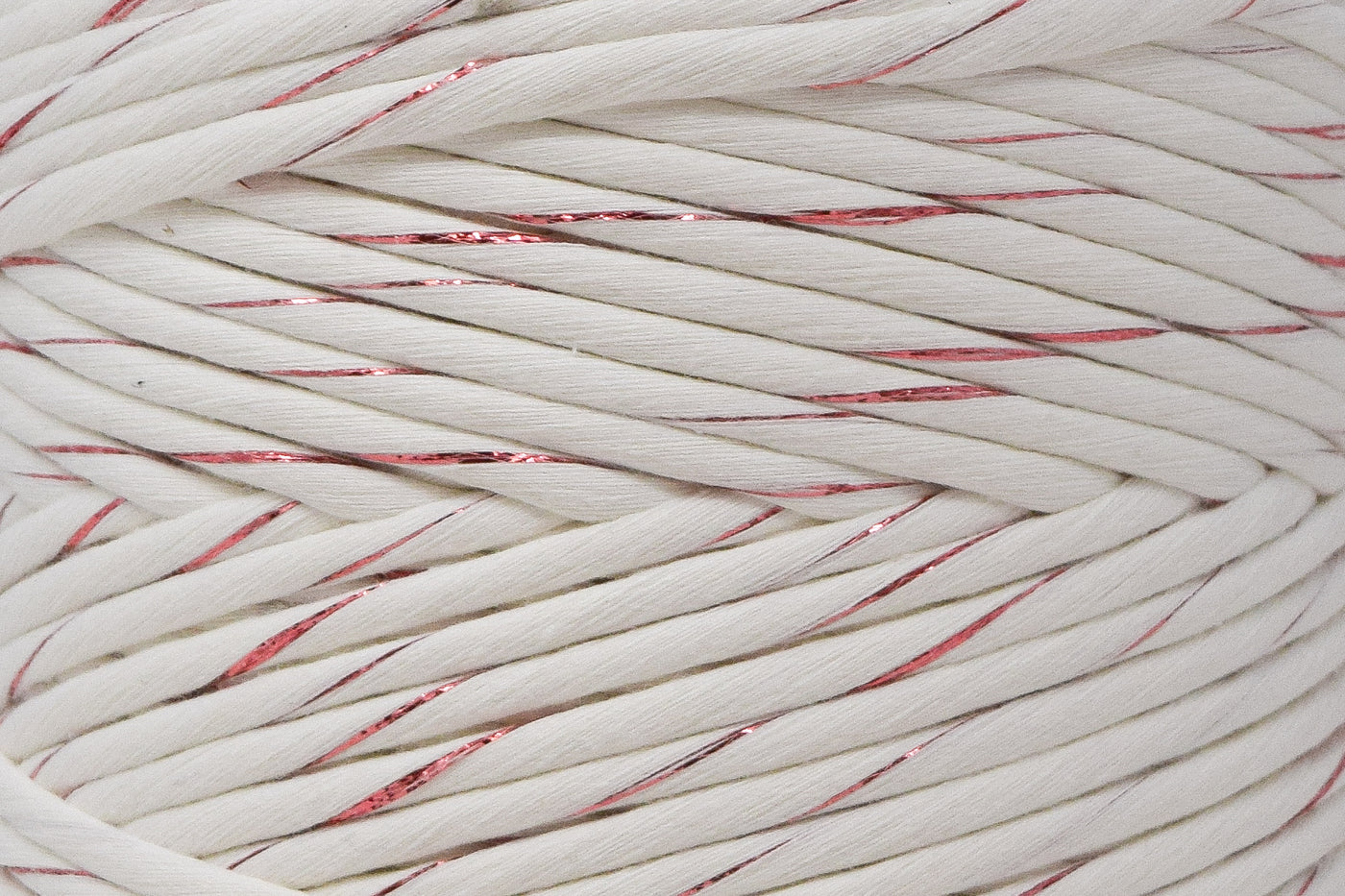 METALLIC COTTON CORD ZERO WASTE 4 MM - 1 SINGLE STRAND - ROSÉ