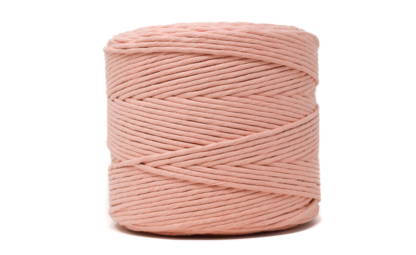 SOFT COTTON CORD ZERO WASTE 4 MM - 1 SINGLE STRAND - SHERBET COLOR
