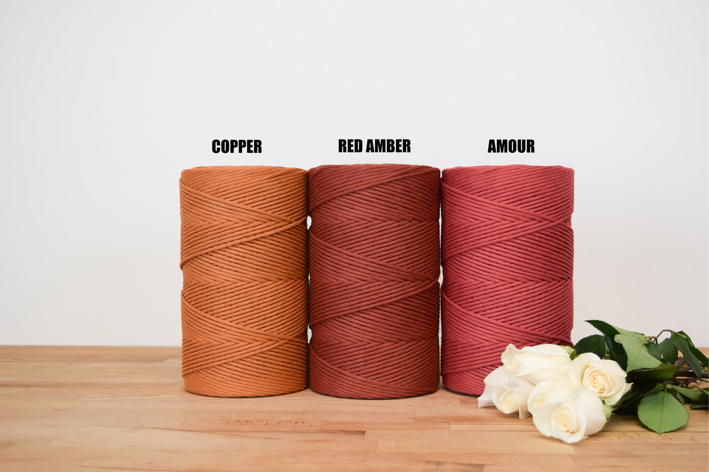 SOFT COTTON CORD ZERO WASTE 4 MM - 1 SINGLE STRAND - COPPER COLOR