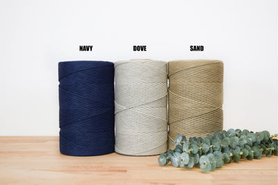 SOFT COTTON CORD ZERO WASTE 4 MM - 1 SINGLE STRAND - SAND COLOR