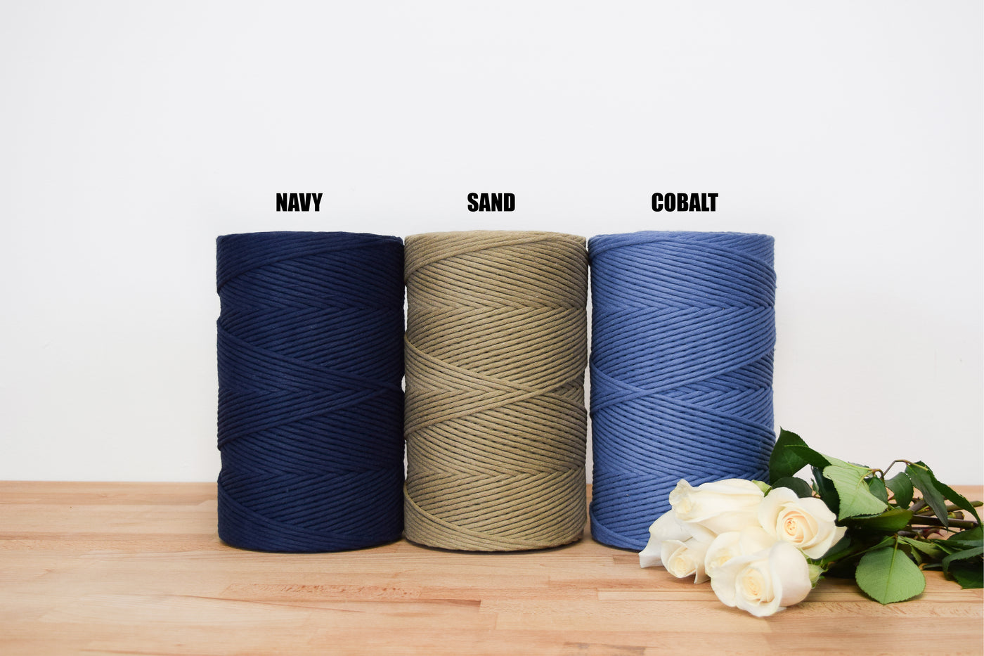 SOFT COTTON CORD ZERO WASTE 4 MM - 1 SINGLE STRAND - SAND COLOR