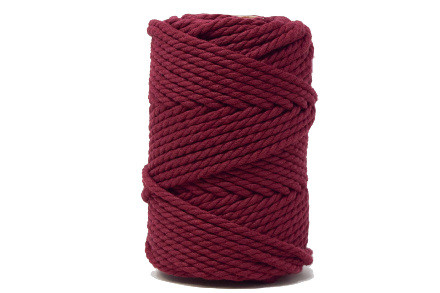 COTTON ROPE ZERO WASTE 5 MM - 3 PLY - BORDEAUX COLOR