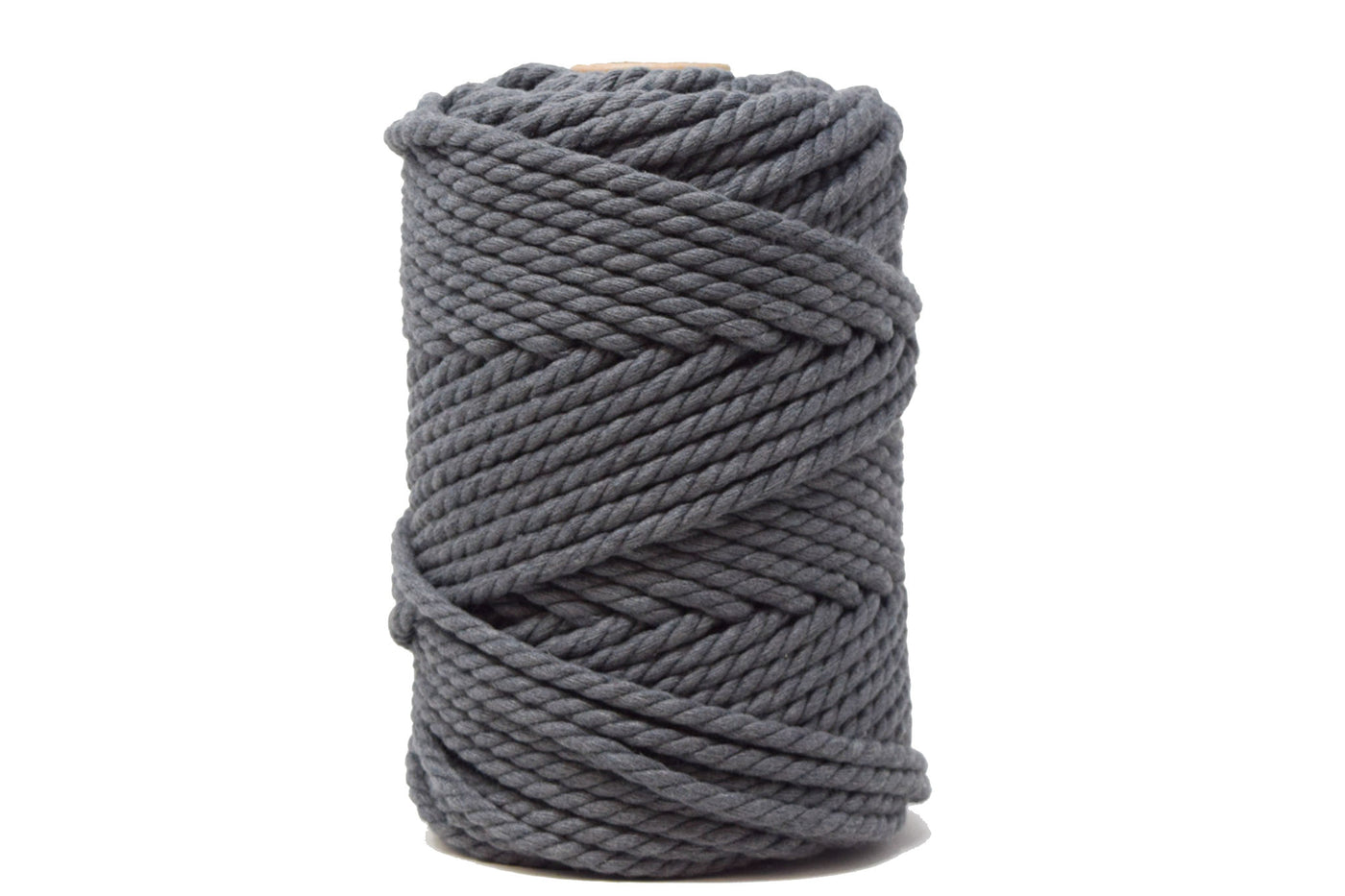 COTTON ROPE ZERO WASTE 5 MM - 3 PLY - CHARCOAL GRAY COLOR