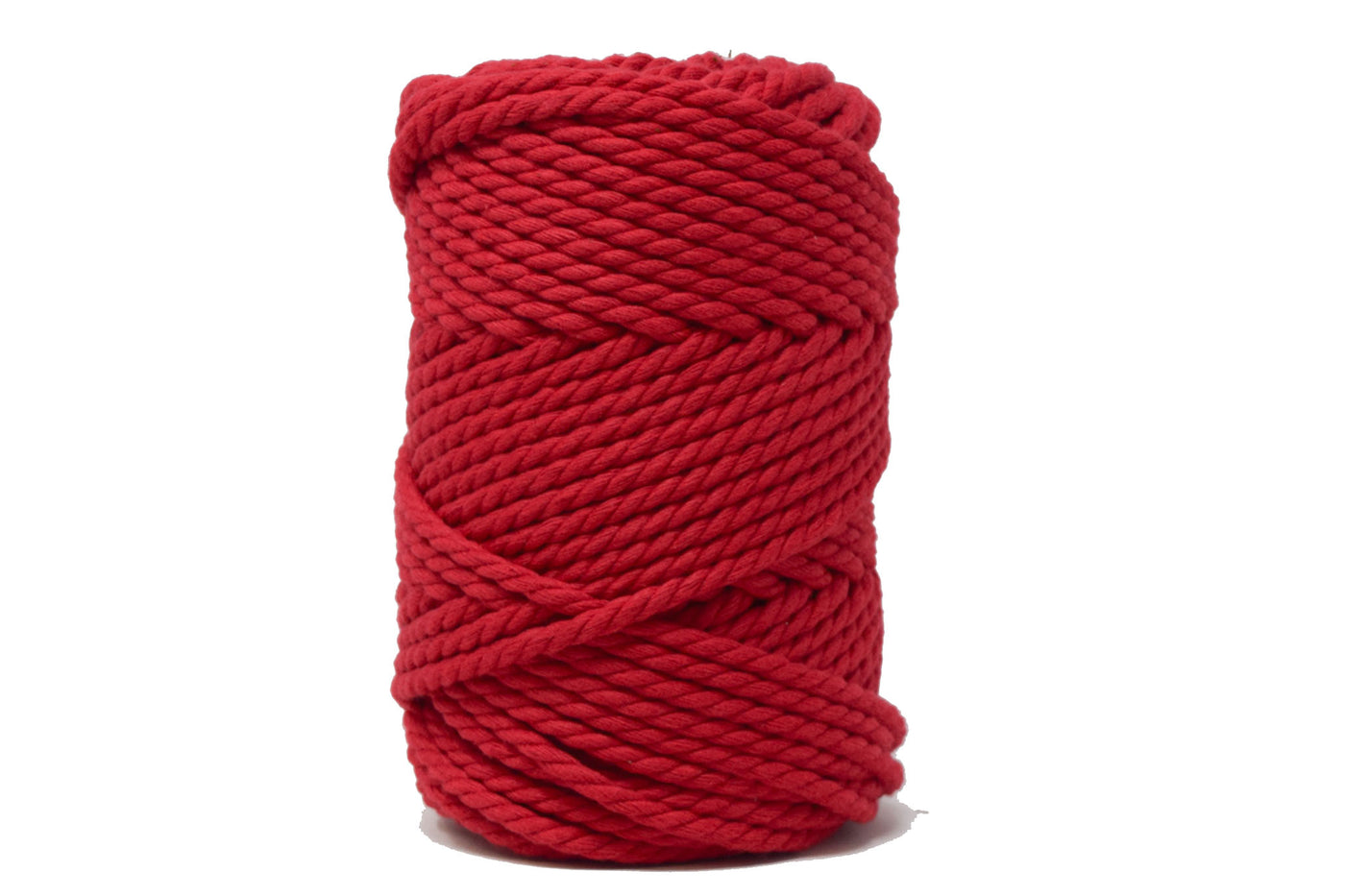 COTTON ROPE ZERO WASTE 5 MM - 3 PLY - RED COLOR