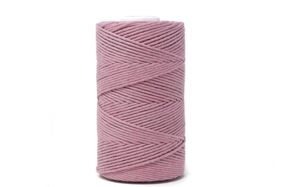 SOFT COTTON CORD ZERO WASTE 2 MM - 1 SINGLE STRAND - PRIMROSE COLOR