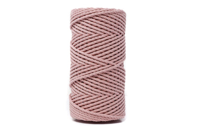 COTTON ROPE ZERO WASTE 3 MM - 3 PLY - BALLET PINK COLOR