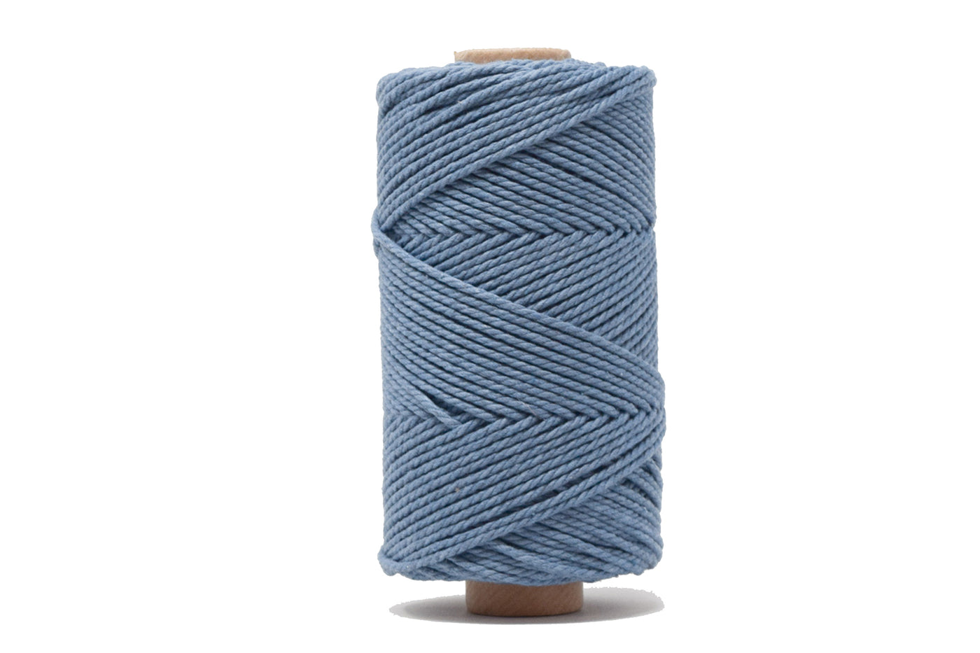 COTTON ROPE ZERO WASTE 2 MM - 3 PLY - BLUE JEANS COLOR