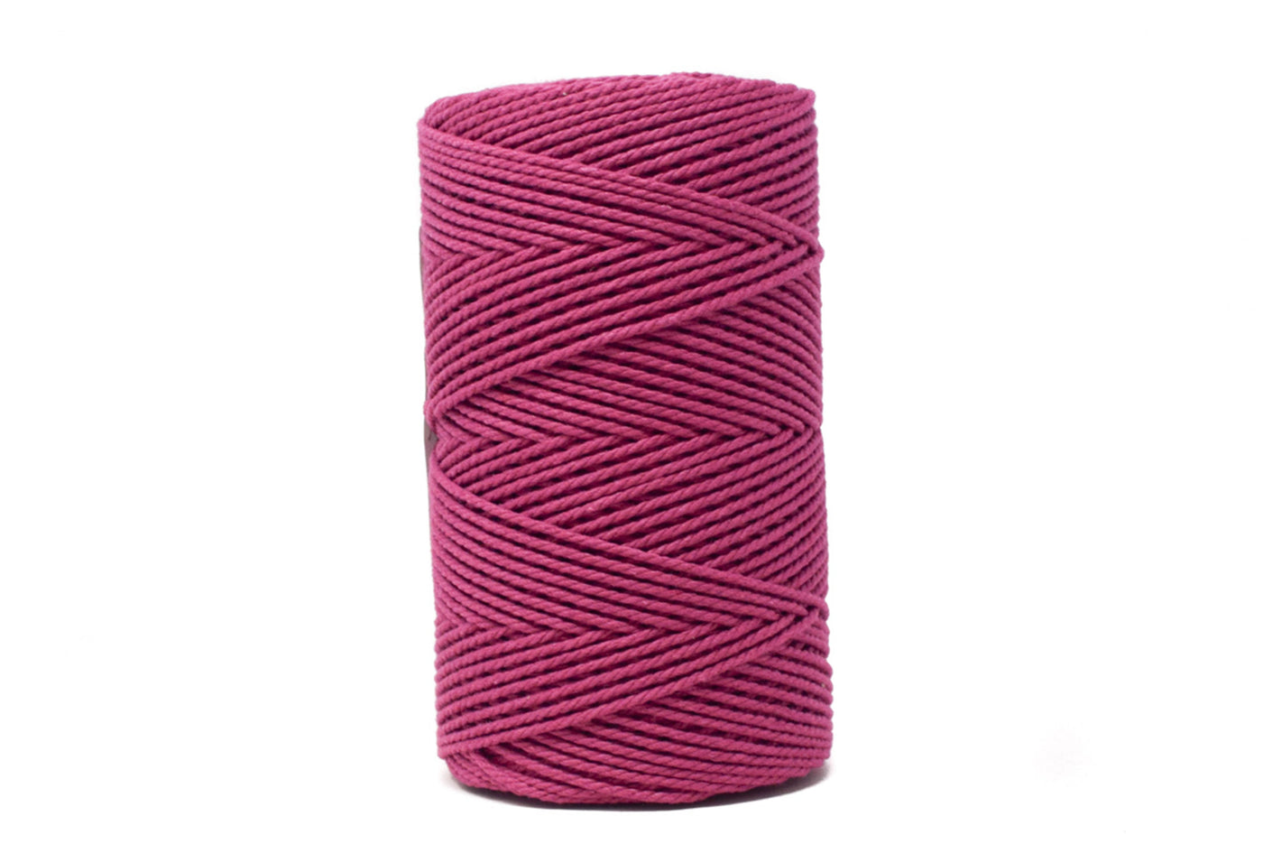COTTON ROPE ZERO WASTE 2 MM - 3 PLY  - RASPBERRY COLOR