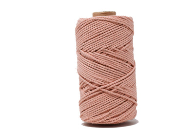 COTTON ROPE ZERO WASTE 2 MM - 3 PLY - SHERBET COLOR