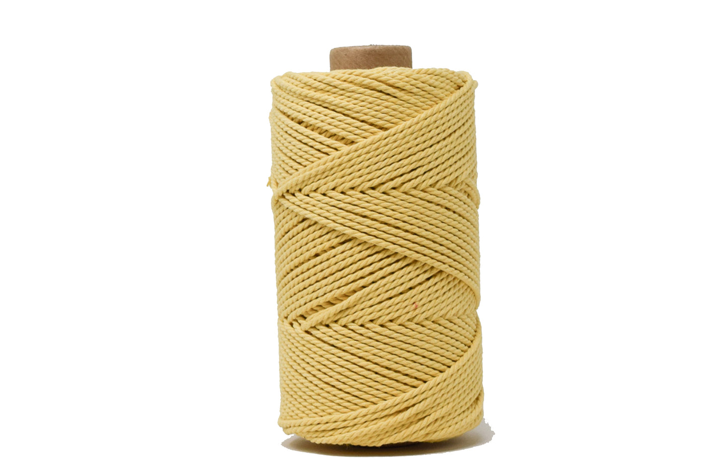 COTTON ROPE ZERO WASTE 2 MM - 3 PLY - SUNFLOWER YELLOW COLOR