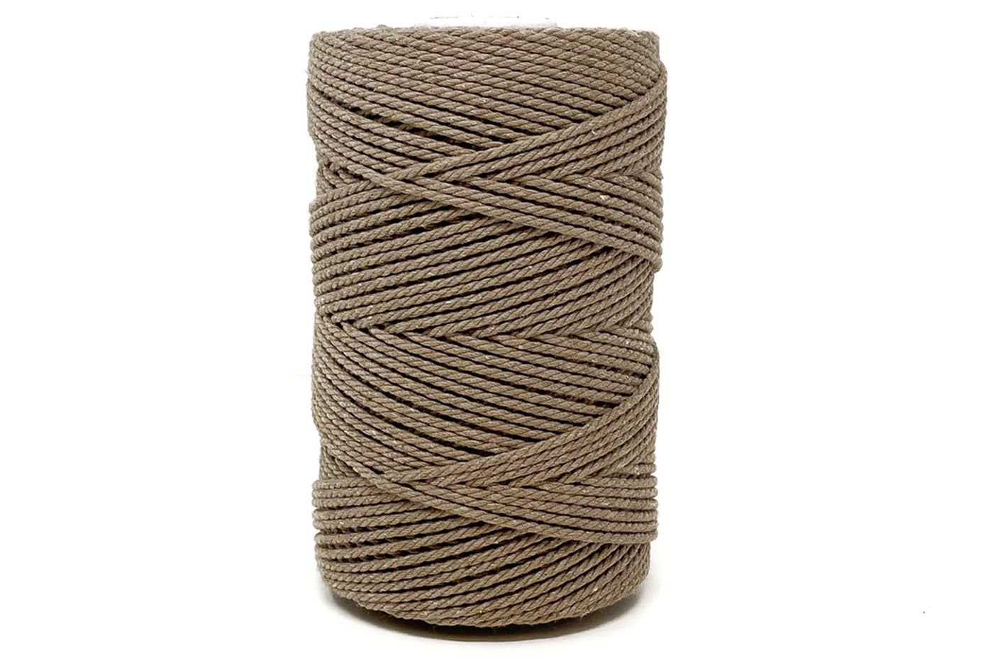 COTTON ROPE ZERO WASTE 2 MM - 3 PLY - TAUPE COLOR
