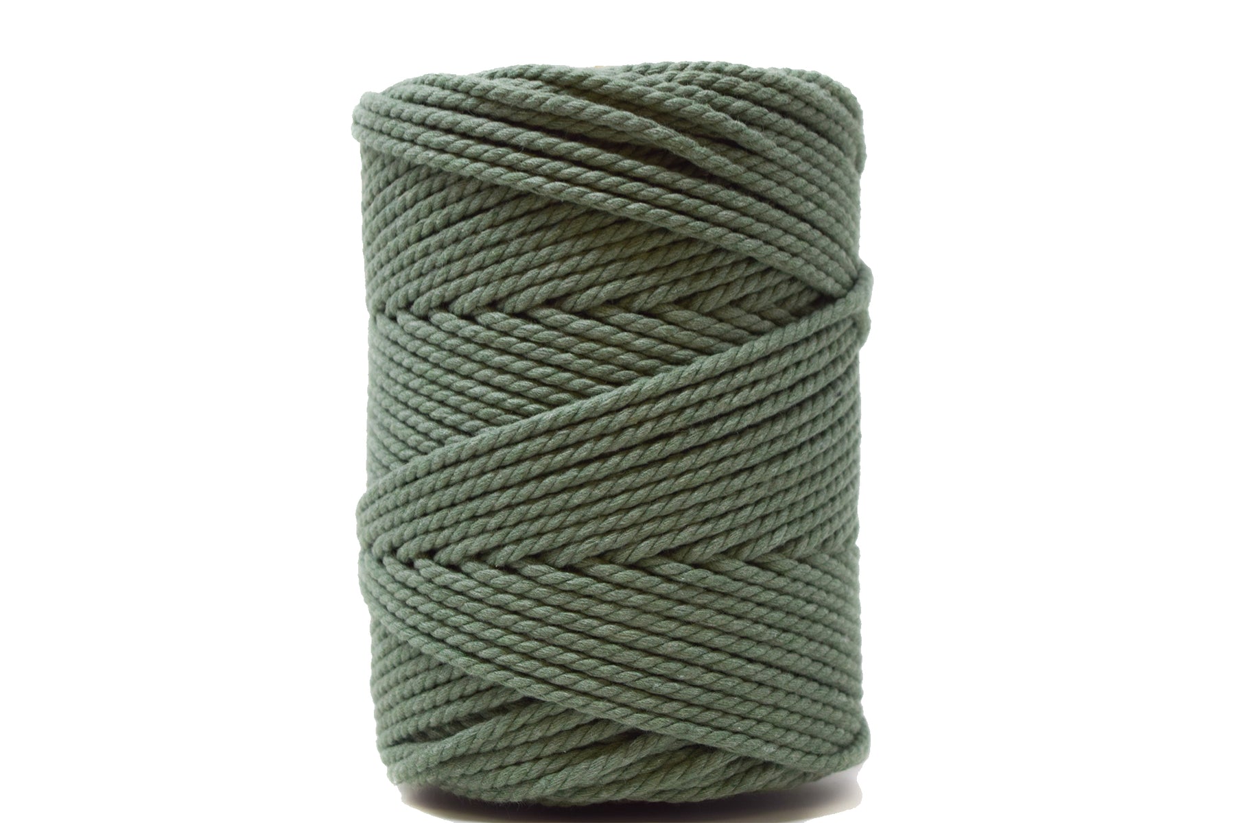 3. Lay Rope MACRAME COTTON ROPE ZERO WASTE 3 MM - 3 PLY - EUCALYPTUS COLOR – GANXXET