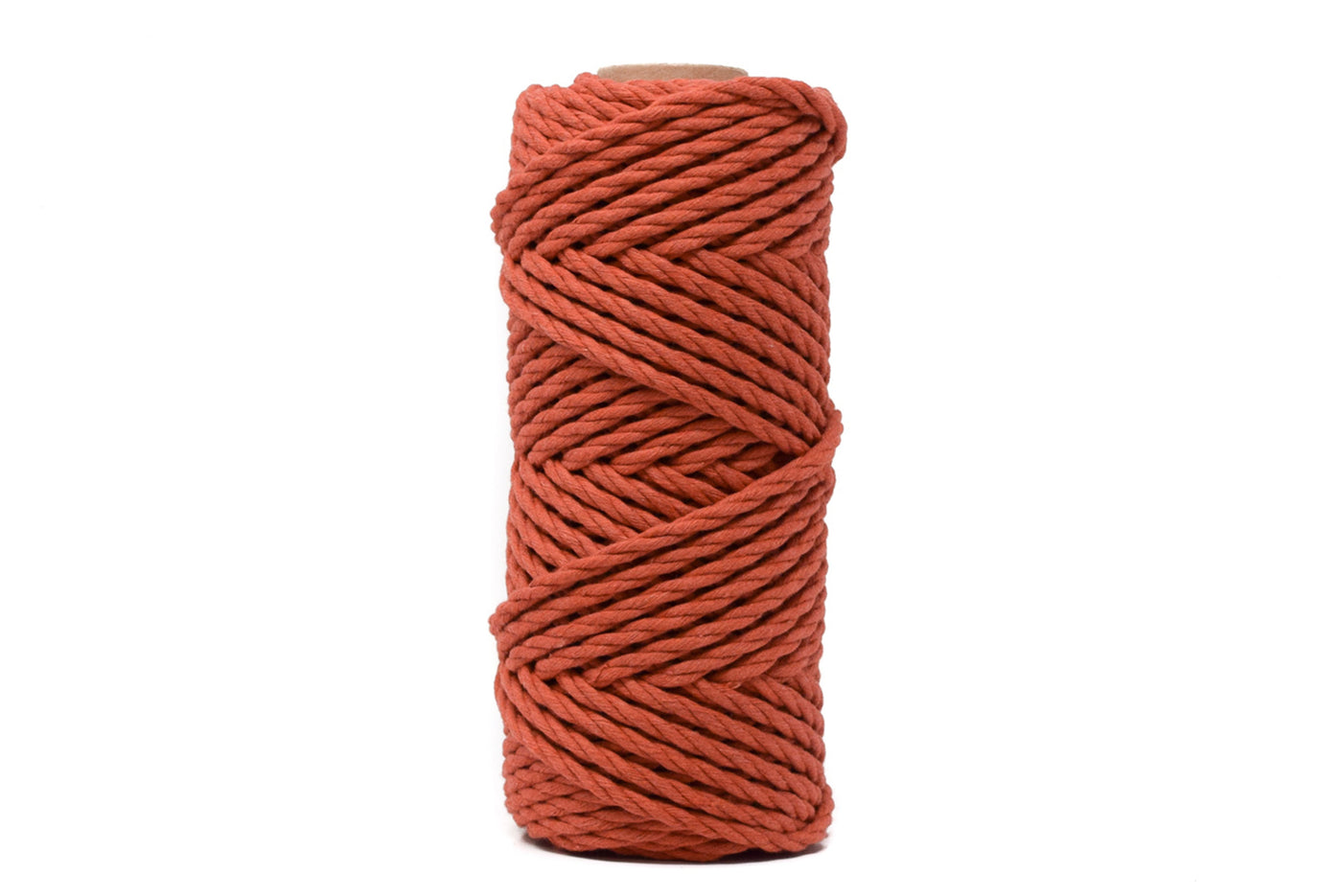 COTTON ROPE ZERO WASTE 5 MM - 3 PLY - TERRACOTTA COLOR