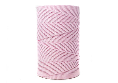 SOFT COTTON CORD ZERO WASTE 4 MM - 1 SINGLE STRAND - BABY PINK COLOR
