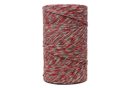 FIBER MIX CORD ZERO WASTE 4 MM - 1 SINGLE STRAND - RED COMBINATION