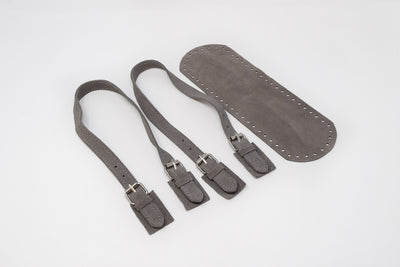 LEATHER HANDBAG BASES AND HANDLES