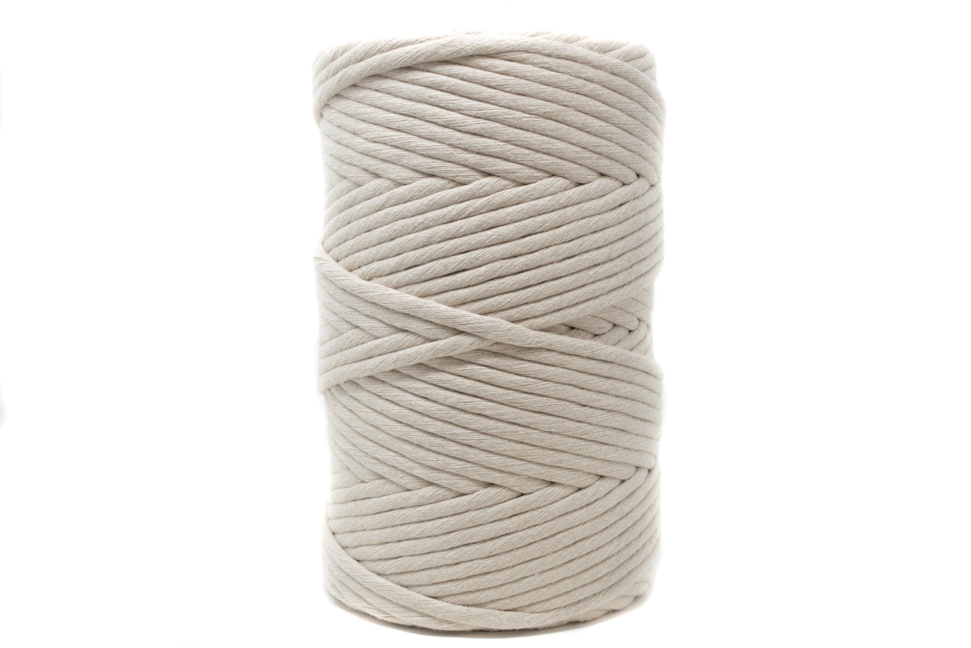 JUMBO SOFT COTTON CORD ZERO WASTE 8 MM - 1 SINGLE STRAND - OAT COLOR