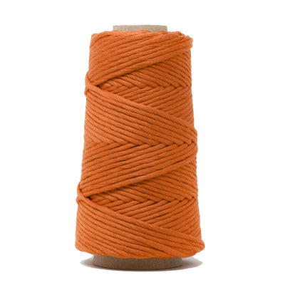 COMBED COTTON CONE 4 MM - BURNT ORANGE COLOR