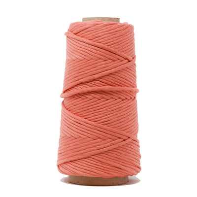 COMBED COTTON CONE 4 MM - CORAL COLOR