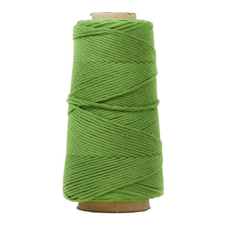 COMBED COTTON CONE 2 MM - GREEN COLOR