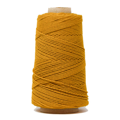COMBED COTTON CONE 2 MM - OCHER COLOR