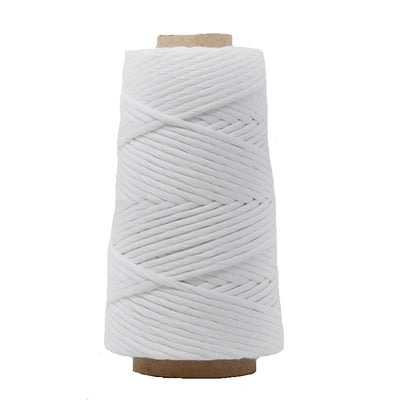 COMBED COTTON CONE 4 MM - WHITE COLOR