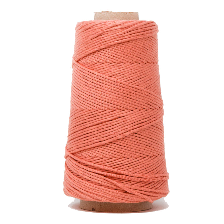 COMBED COTTON CONE 2 MM - CORAL COLOR