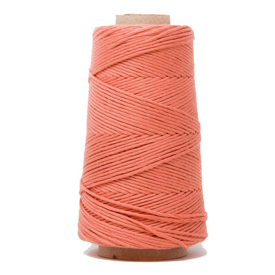 COMBED COTTON CONE 2 MM - CORAL COLOR