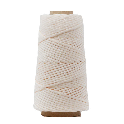 COMBED COTTON CONE 4 MM - OFF-WHITE COLOR