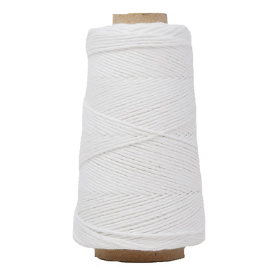 COMBED COTTON CONE 2 MM - WHITE COLOR