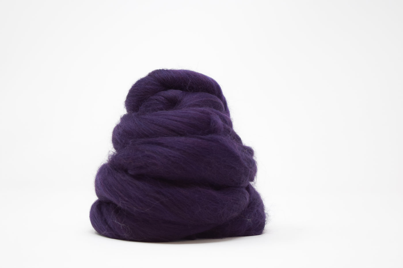 MERINO WOOL ROVING - AUBERGINE