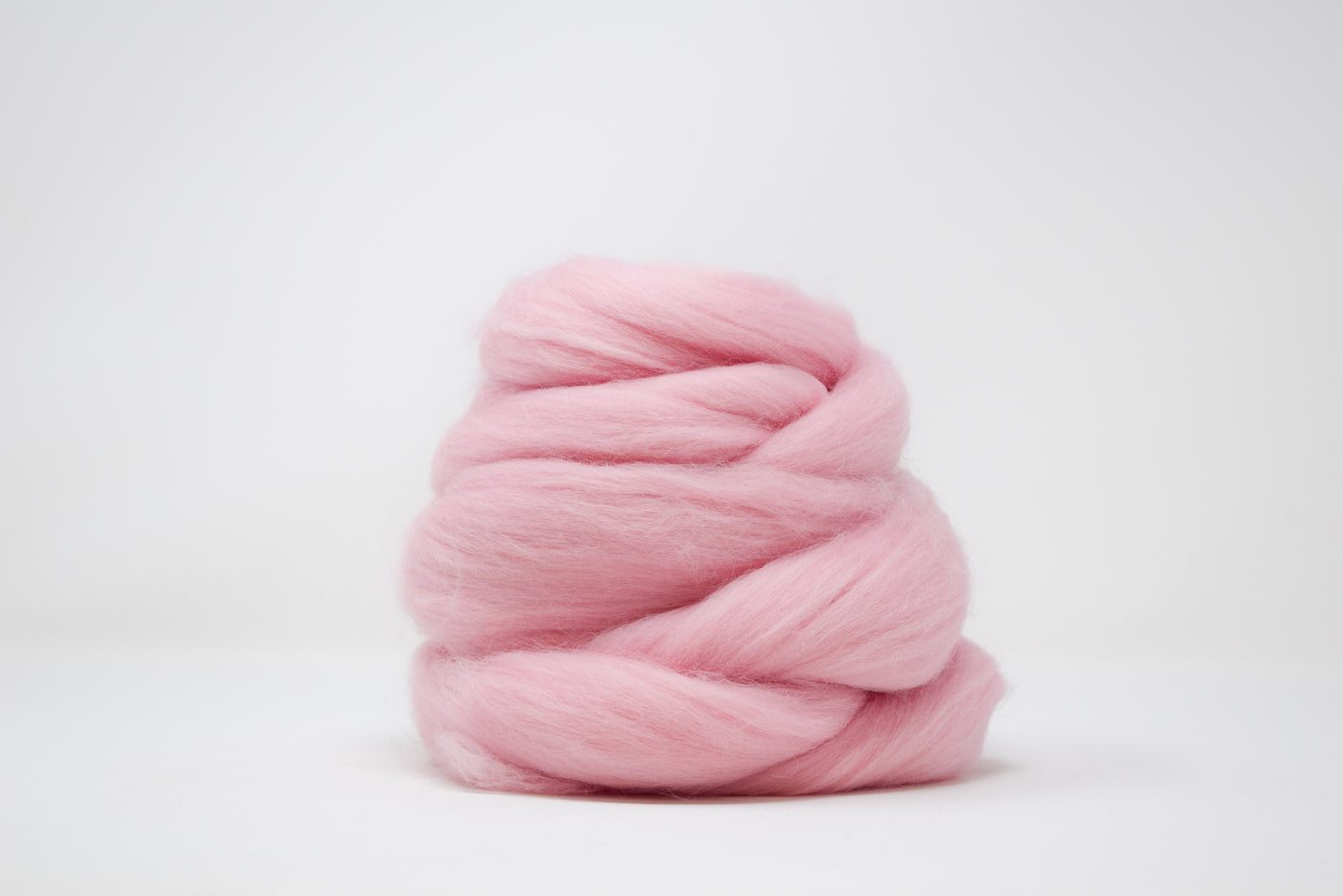 MERINO WOOL ROVING - CANDY PINK