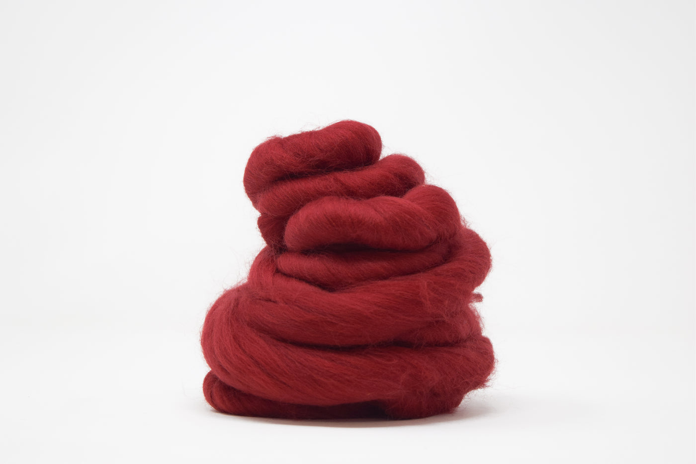 MERINO WOOL ROVING - CRANBERRY