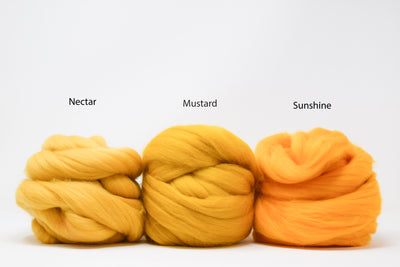 MERINO WOOL ROVING - NECTAR