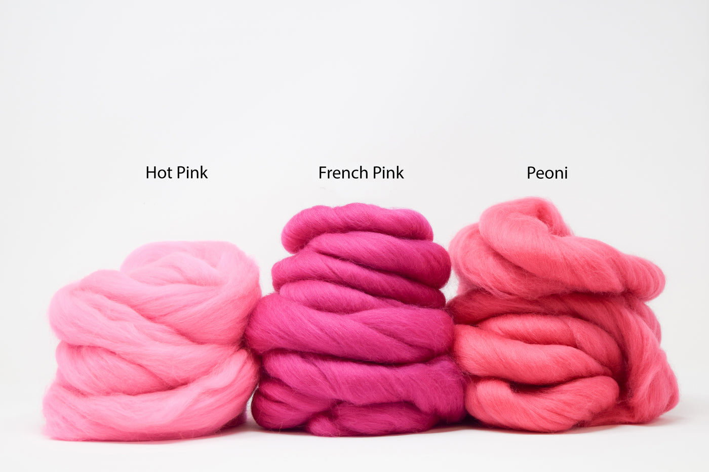 MERINO WOOL ROVING - HOT PINK – GANXXET