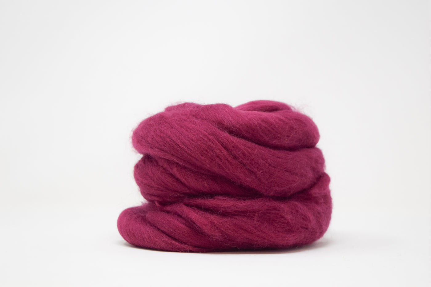 MERINO WOOL ROVING - MERLOT