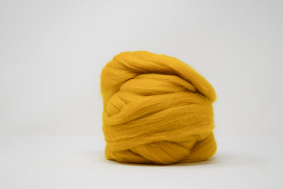 MERINO WOOL ROVING - MUSTARD