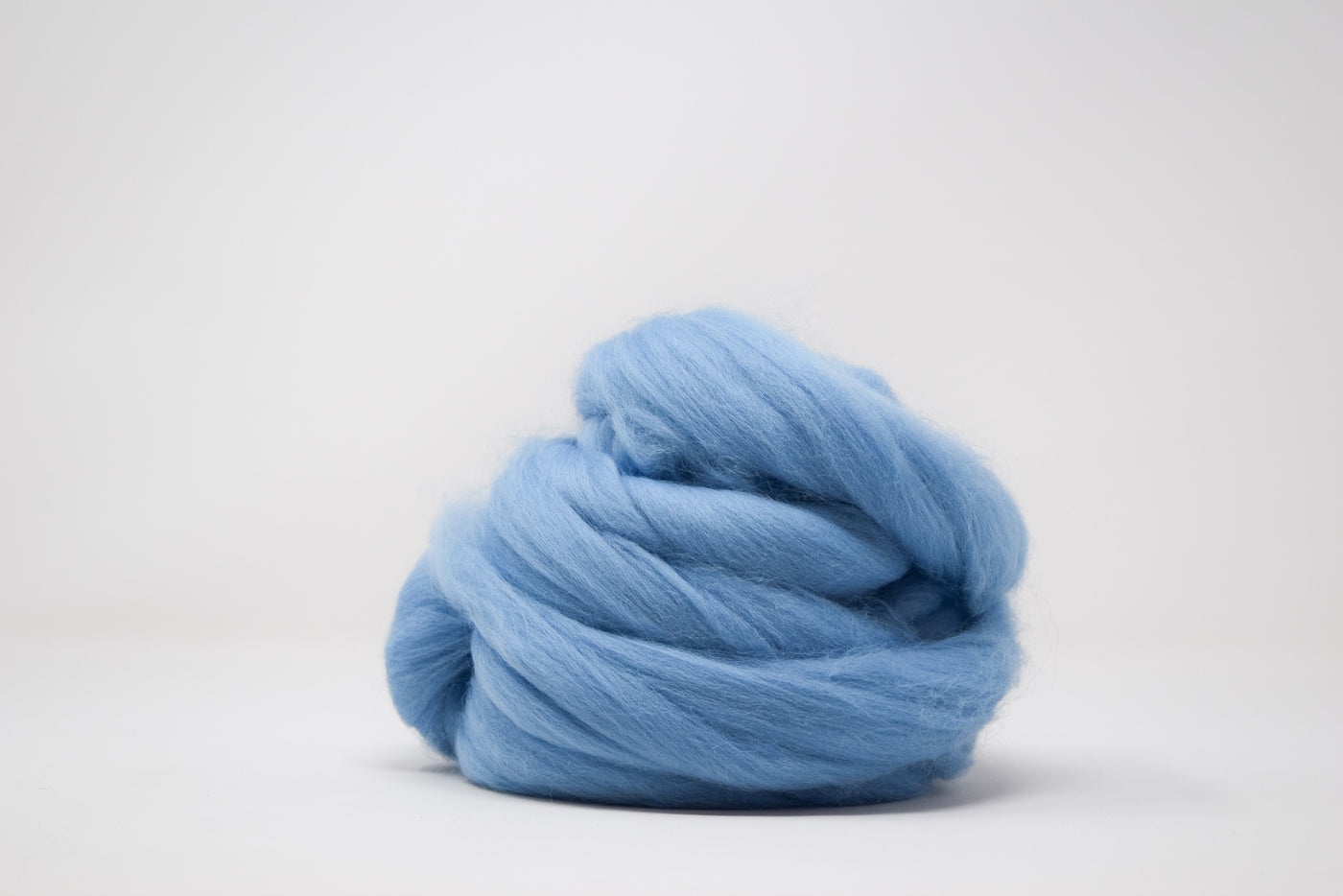 MERINO WOOL ROVING - SOFT BLUE