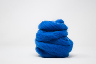 MERINO WOOL ROVING - COBALT