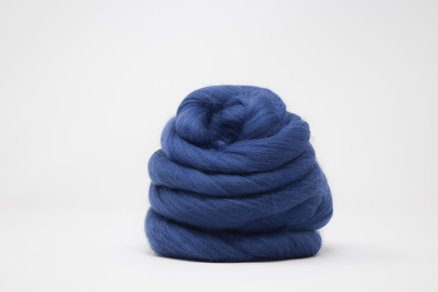 MERINO WOOL ROVING - INDIGO BLUE