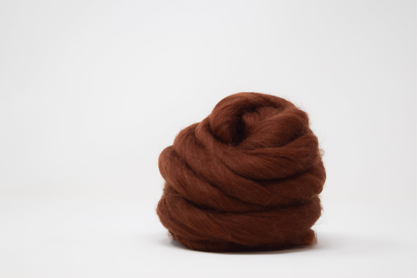 MERINO WOOL ROVING - MILK CHOCOLATE